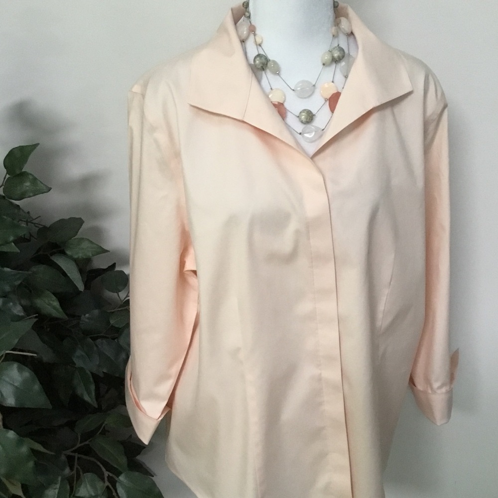 Chico’s Peach Blouse.
